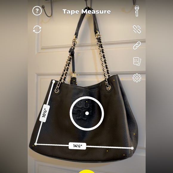 Tory Burch Black Pebbled Leather Shoulder Bag - Picture 7 of 11